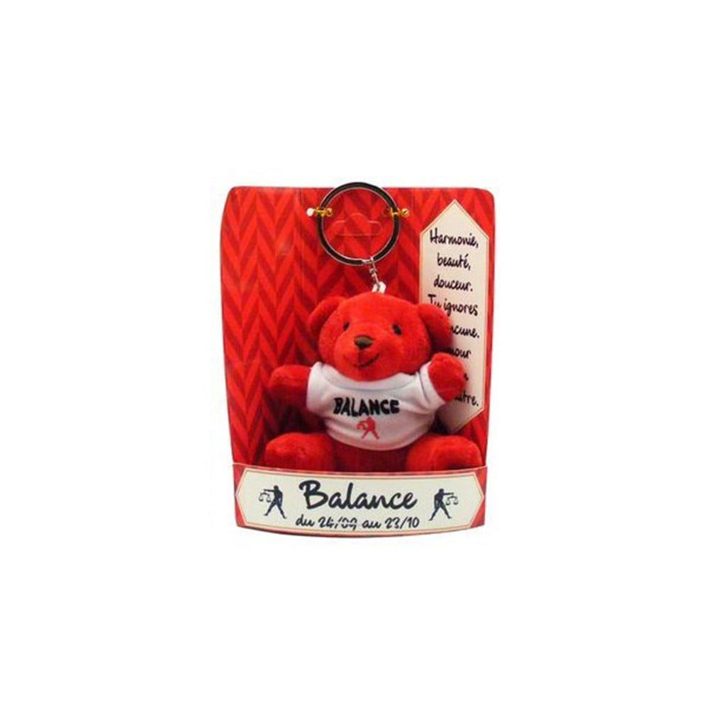 Porte clés peluche Balance rouge