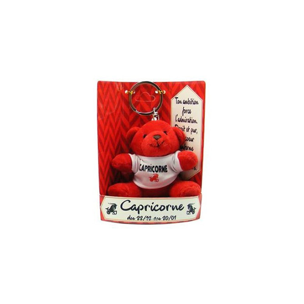 Porte clés peluche Capricorne rouge