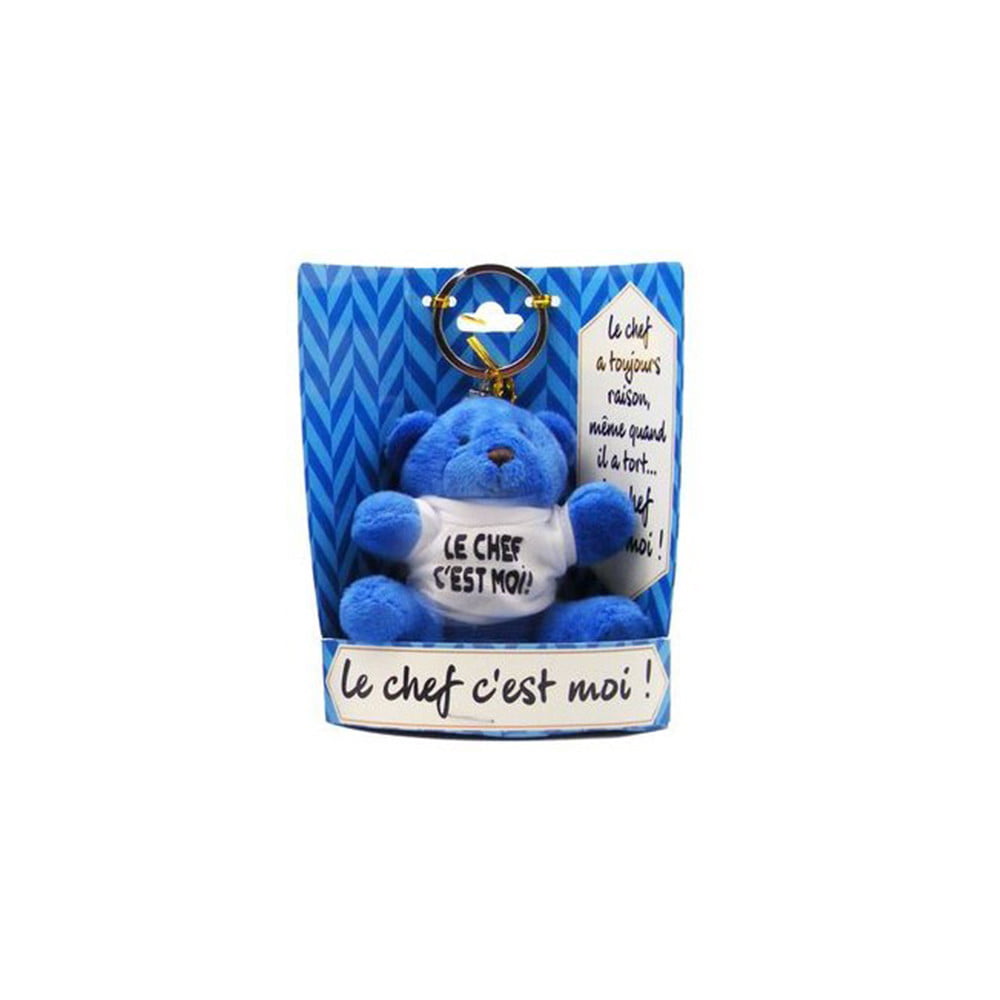 Porte clés peluche Chef bleu