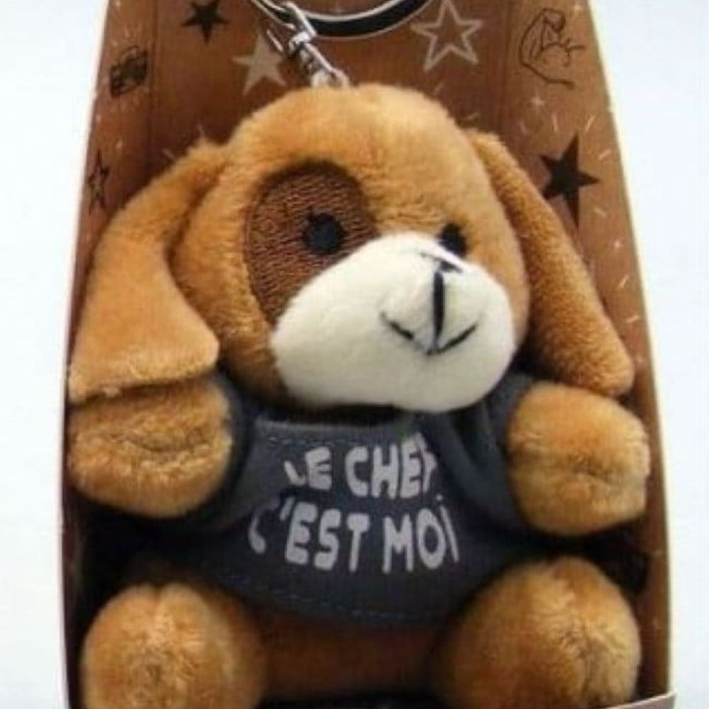 Porte-clés peluche Chef anthracite