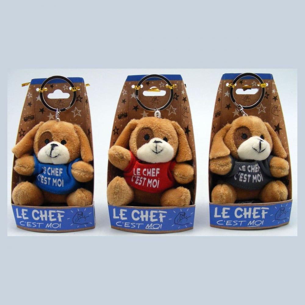 Porte clés peluche Chef anthracyte