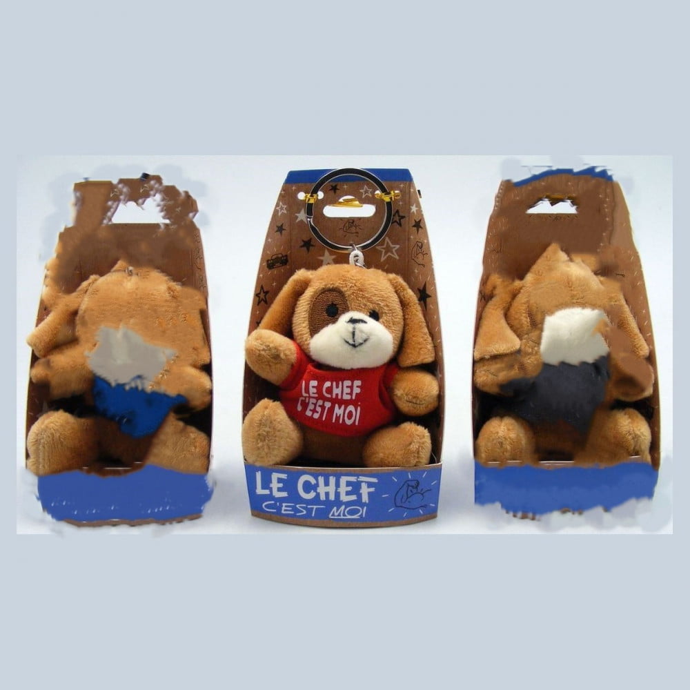 Porte clés peluche Chef rouge