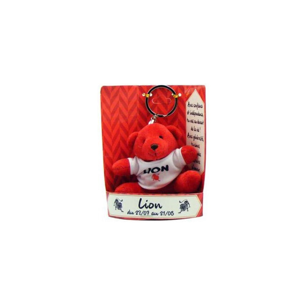 Porte clés peluche Lion rouge