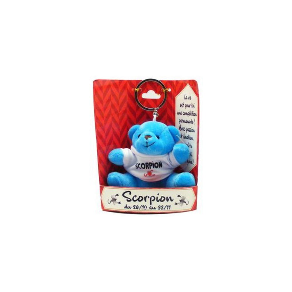 Porte clés peluche Scorpion bleu