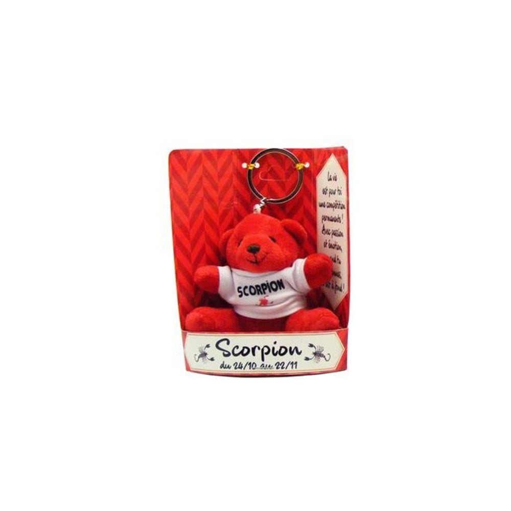 Porte clés peluche Scorpion rouge