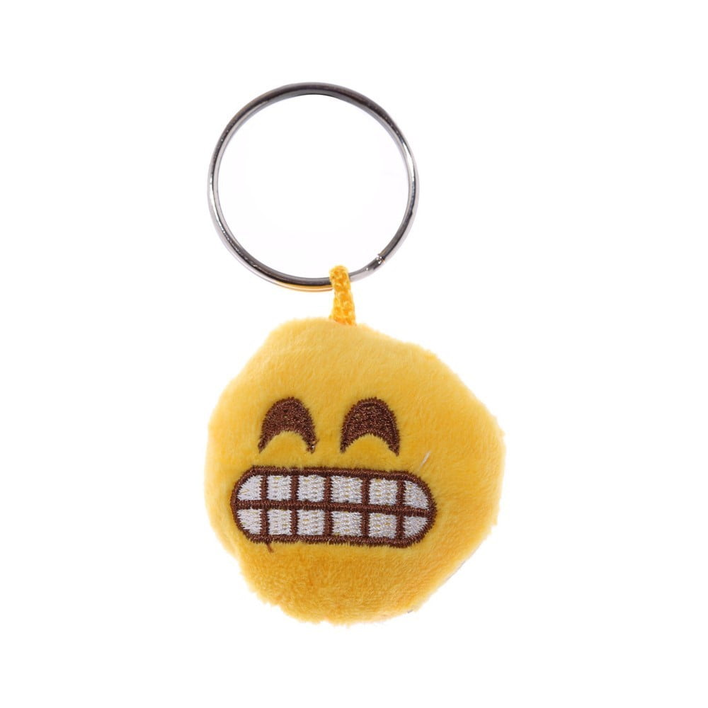 Porte Clés Emoji jaune Grimace