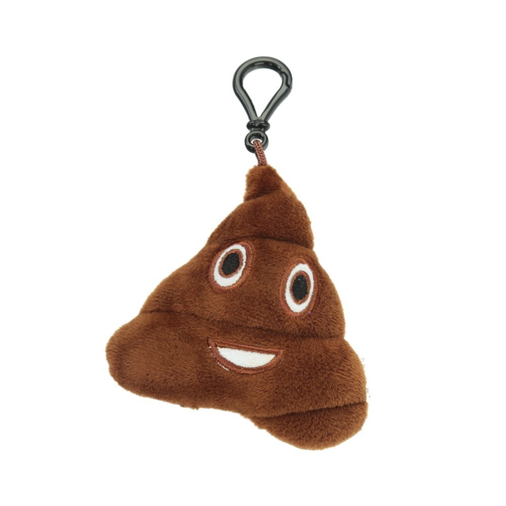 Porte Clés Emoji Poop marron 9cm