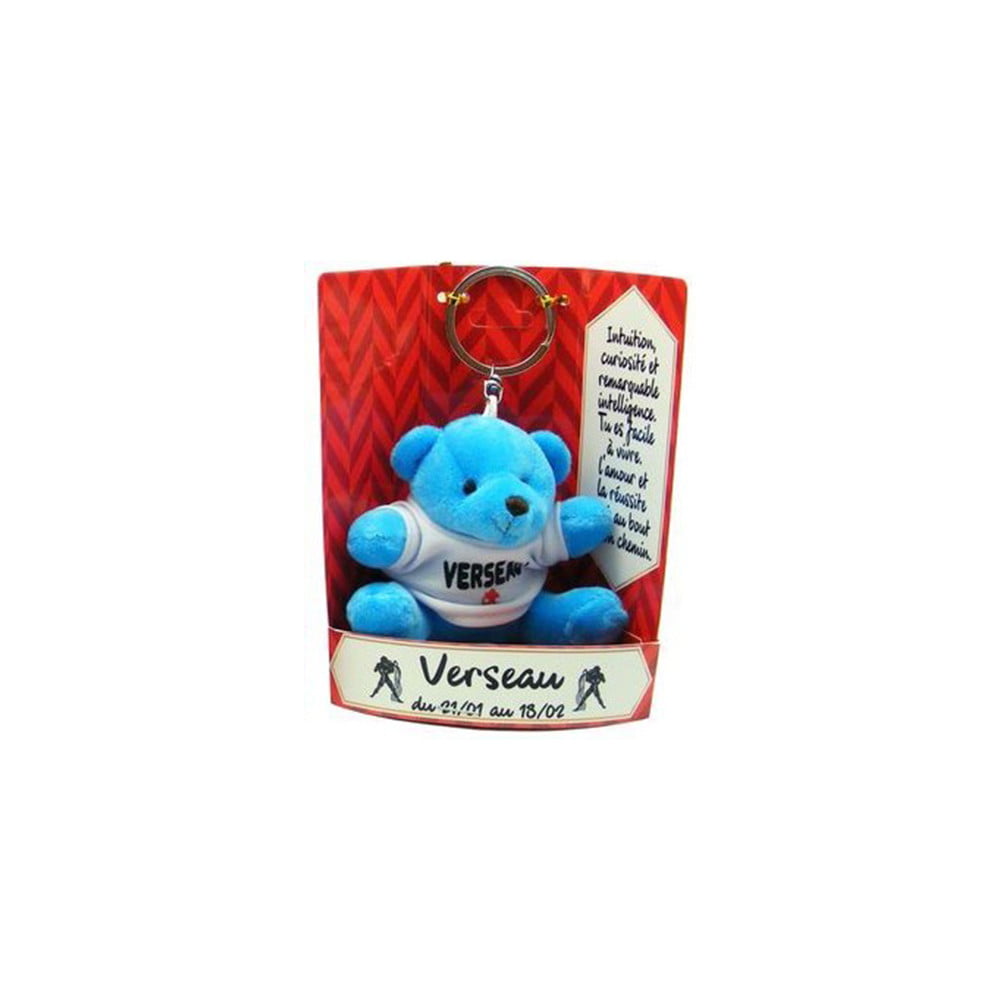 Porte clés peluche Verseau bleu