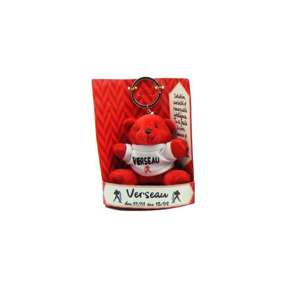 Porte clés peluche Verseau rouge