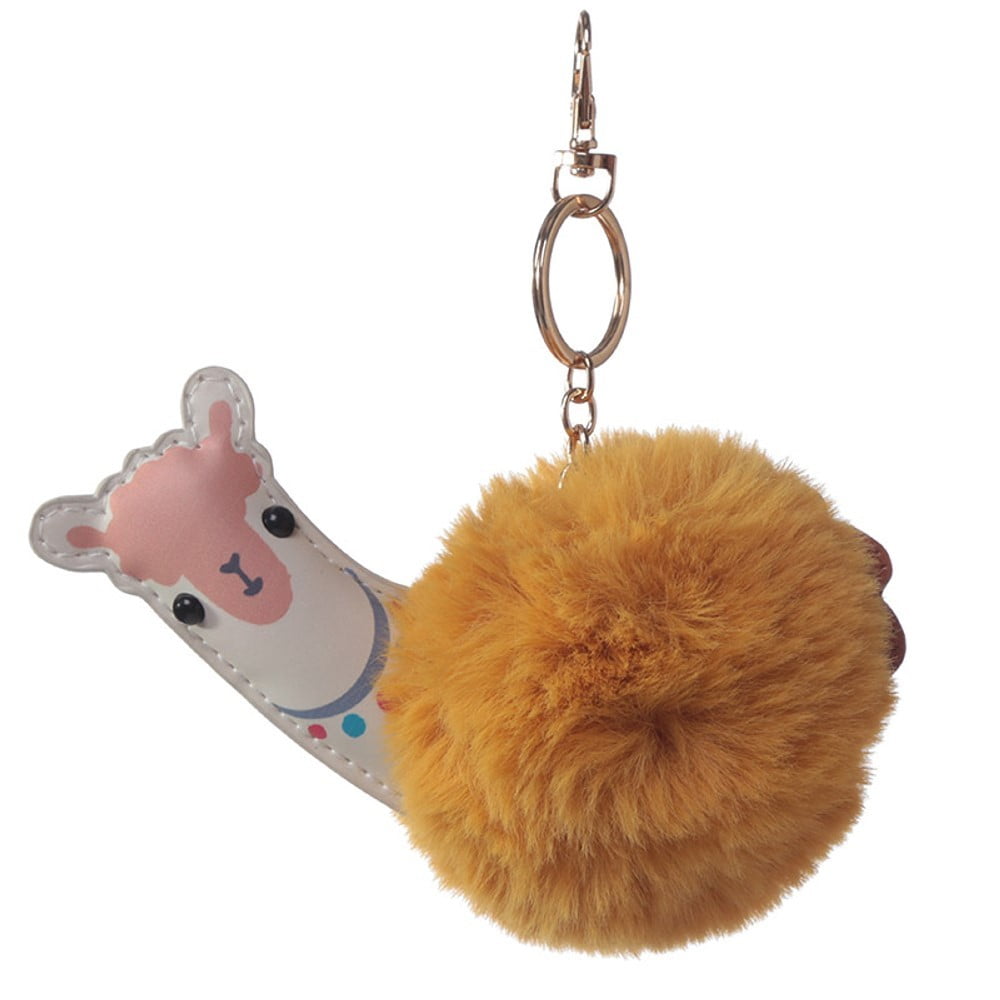 Porte clés pompon Alpaga lama