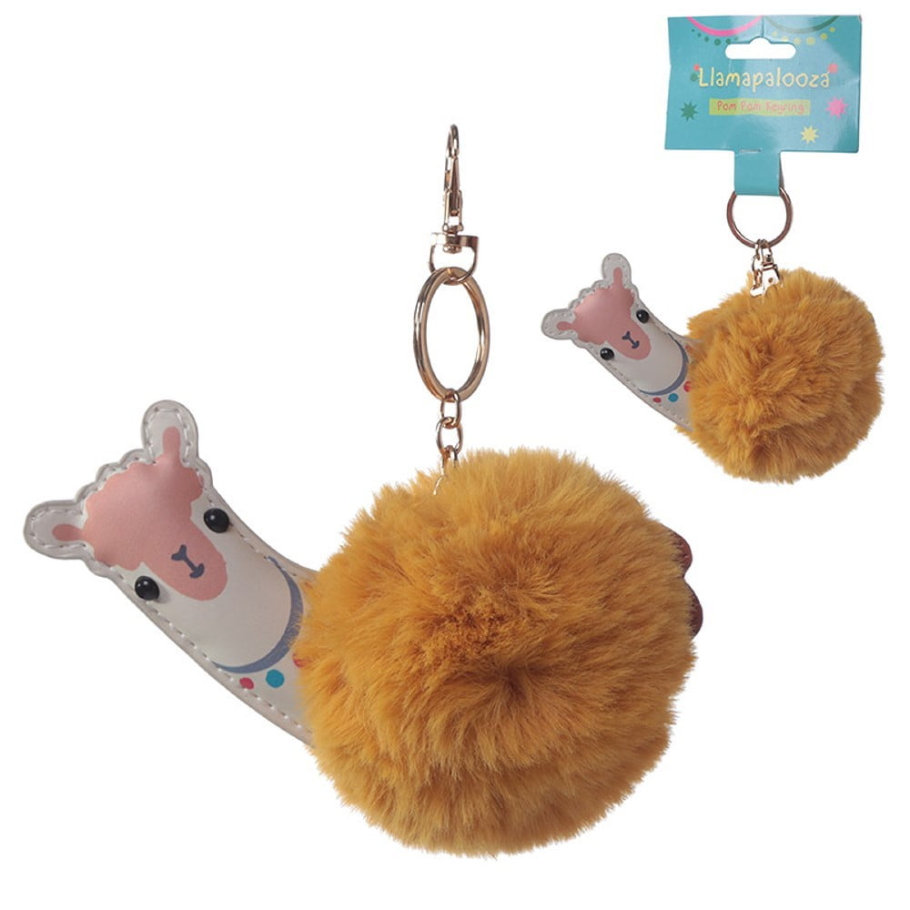 Porte clés pompon Alpaga lama