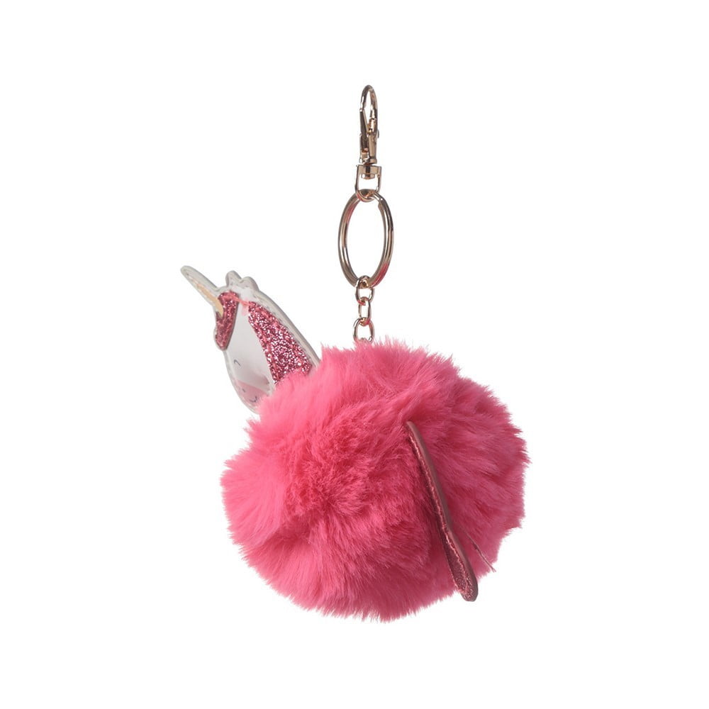 Porte Clés pompon Licorne