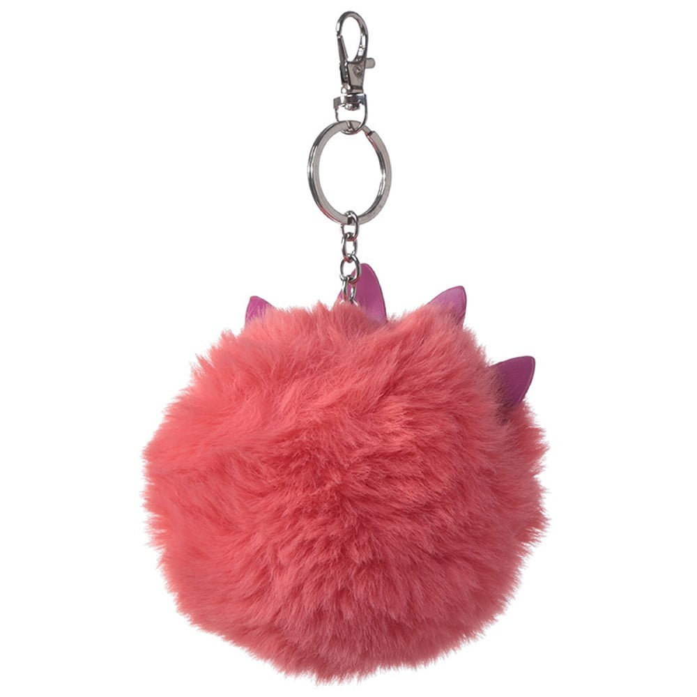 Porte clés pompon Monstre orange