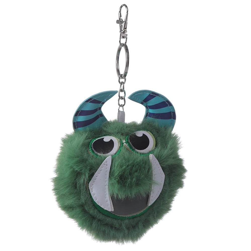 Porte clés pompon Monstre vert