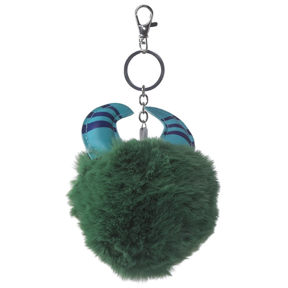 Porte clés pompon Monstre vert