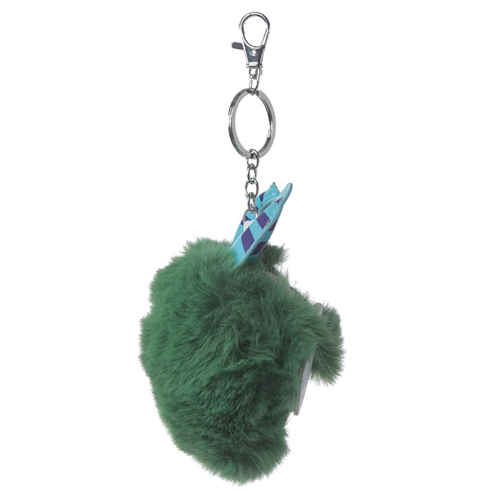 Porte clés pompon Monstre vert