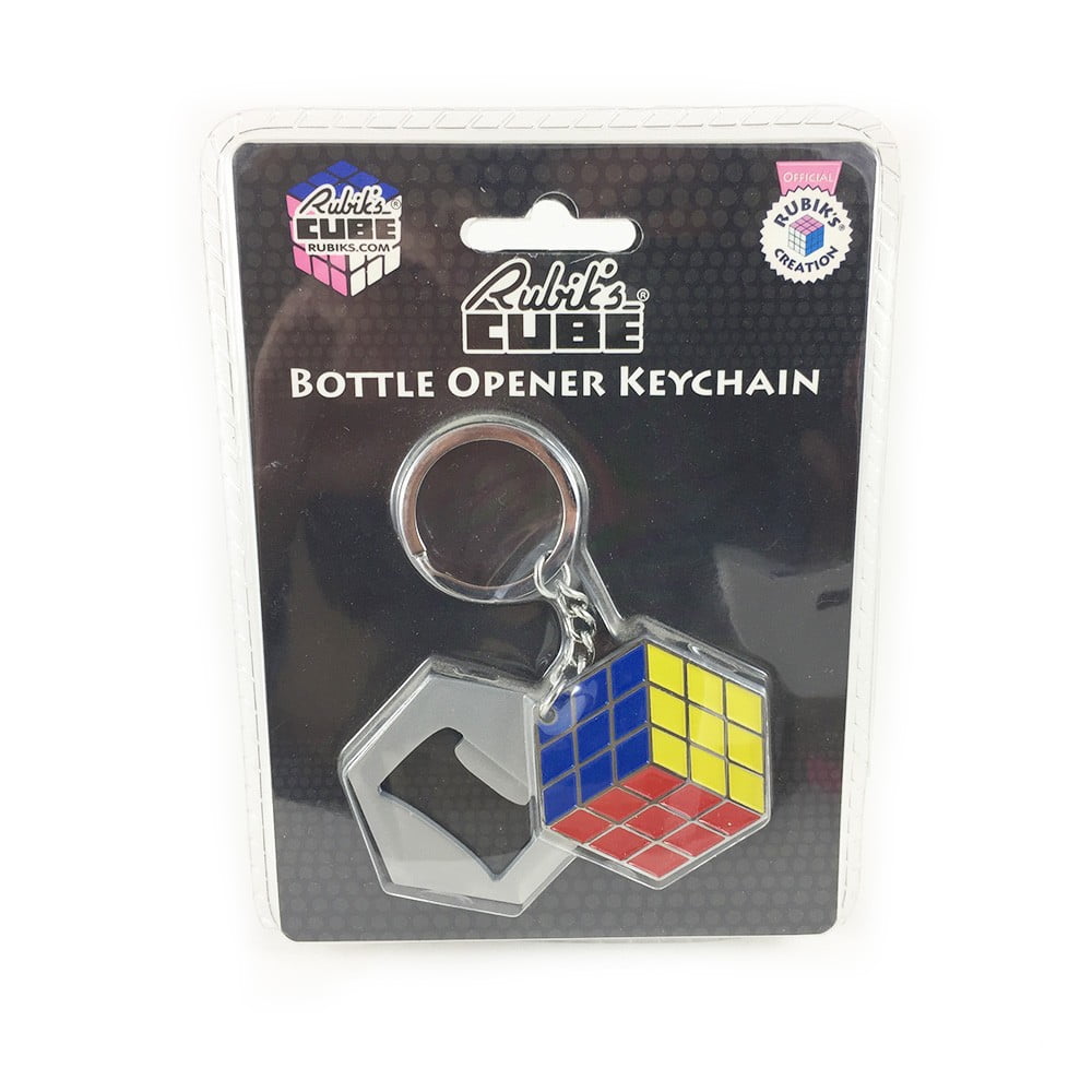 Porte clés Rubik's avec ouvre bouteille