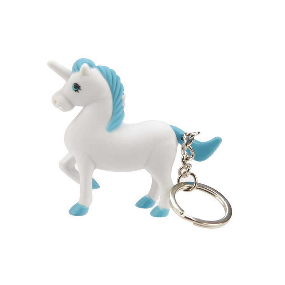 Porte clés sonore Licorne bleu