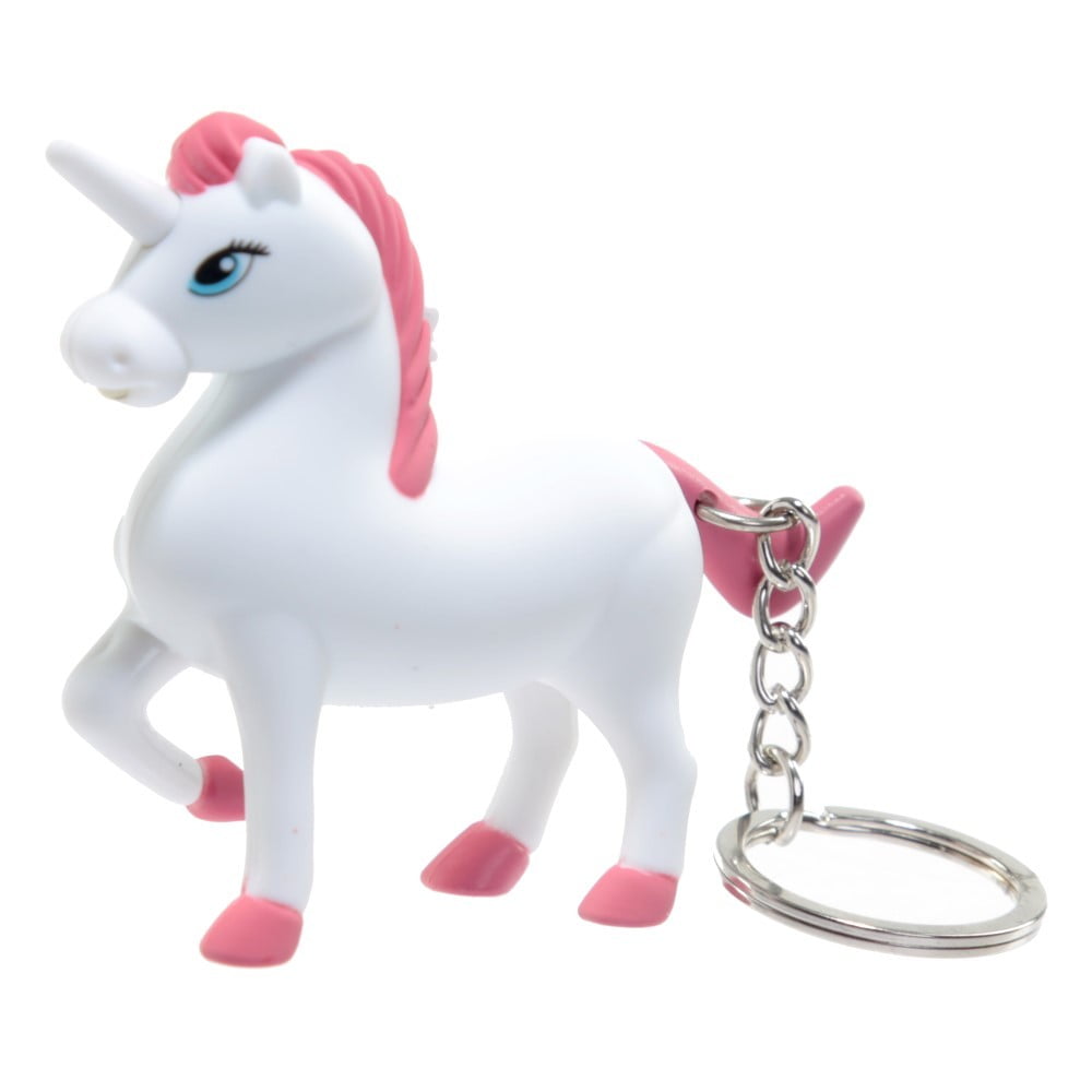 Porte clés sonore Licorne rose
