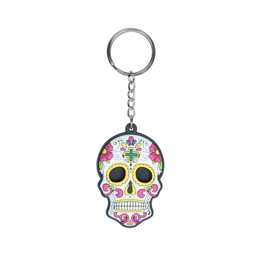 Porte clés Tête Mexicaine blanc