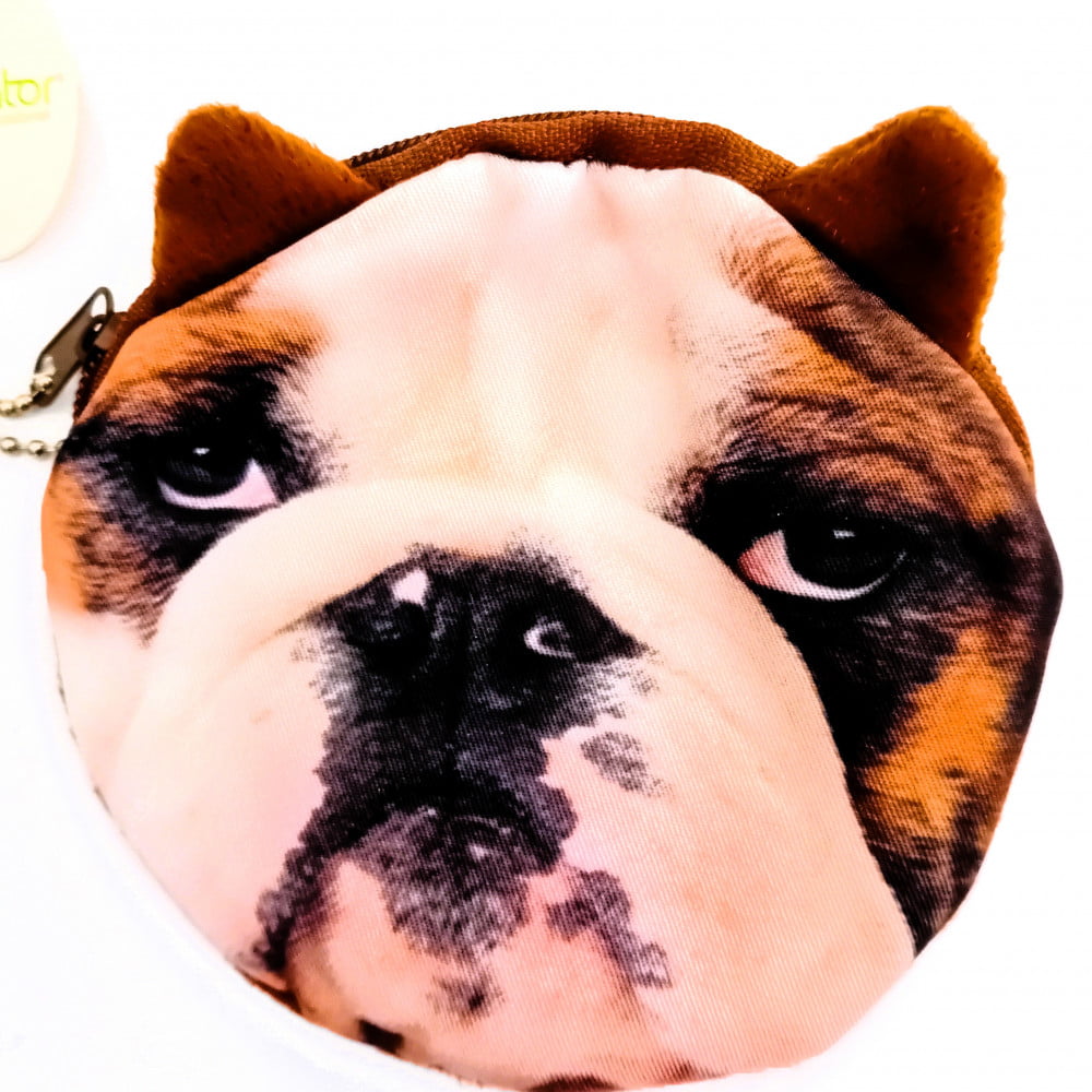 Porte monnaie chien Bouledogue tendre