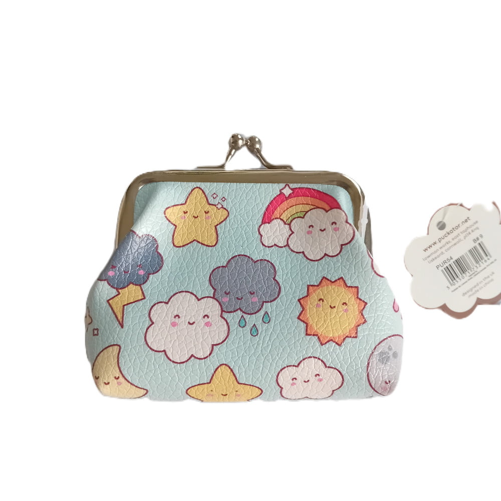 Porte Monnaie Kawaii bleu