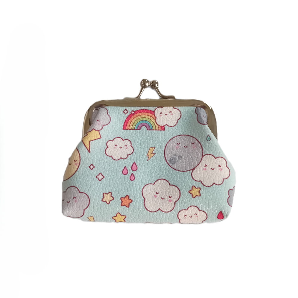 Porte Monnaie Kawaii bleu