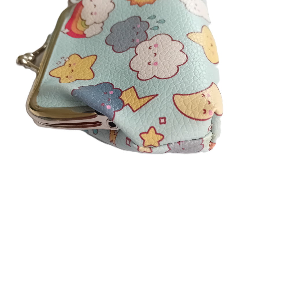 Porte Monnaie Kawaii bleu