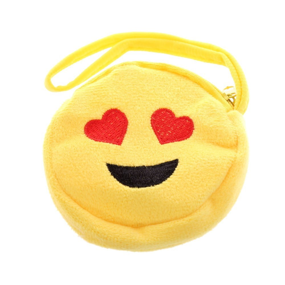 Porte monnaie peluché Emoji coeur