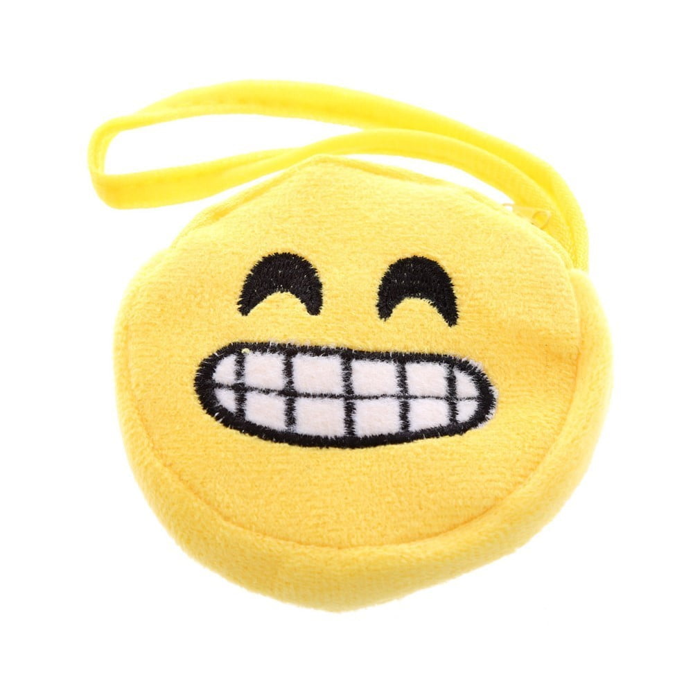 Porte monnaie peluché Emoji montre les dents