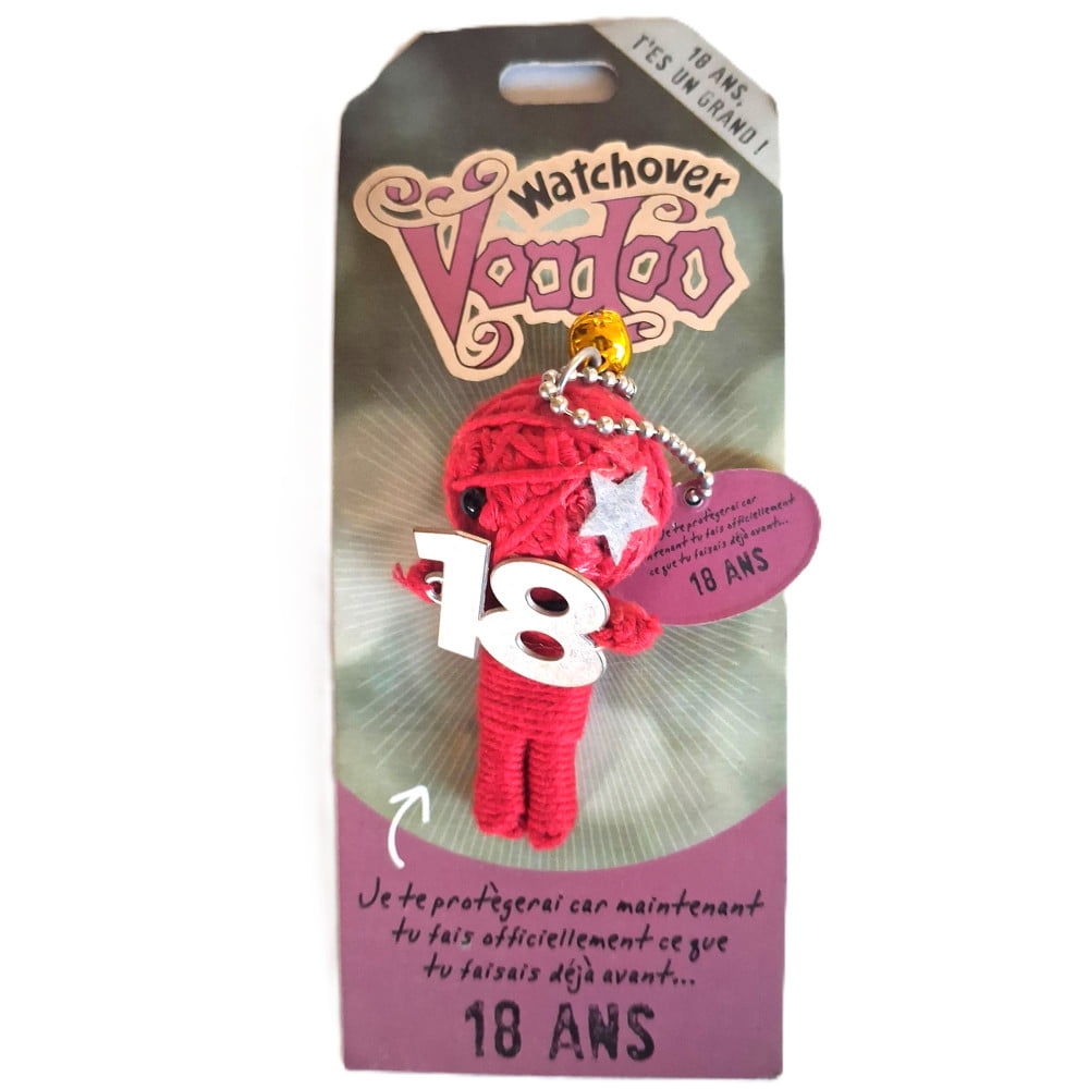 Poupée Voodoo 18 ans – Petit fétiche anniversaire à accrocher