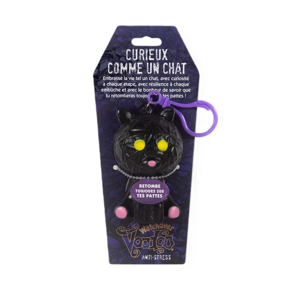 Poupée Voodoo anti stress Curieux comme un chat