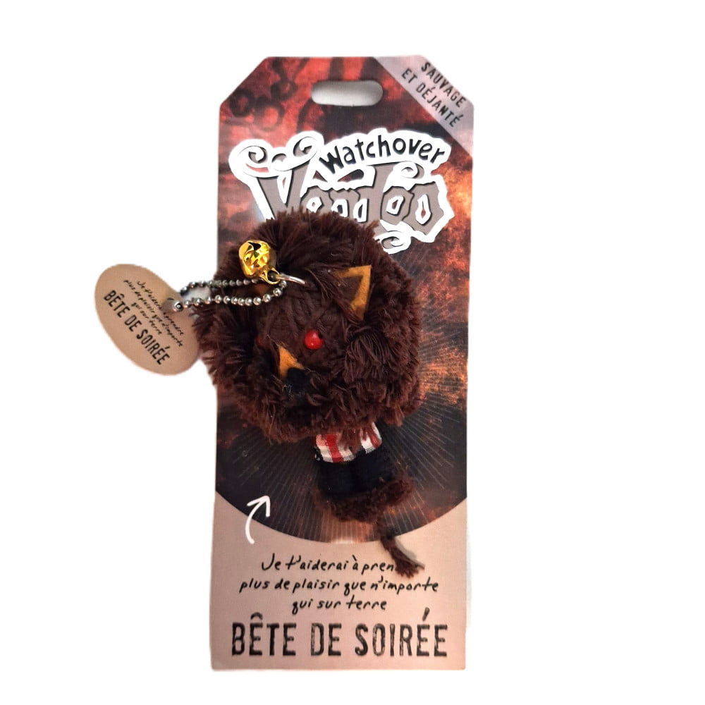 Poupée Voodoo Bête de Soirée – Fétiche humoristique à accrocher