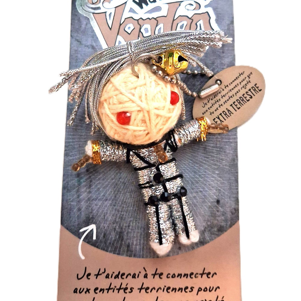 Poupée Voodoo Extra-Terrestre – Fétiche humoristique à accrocher