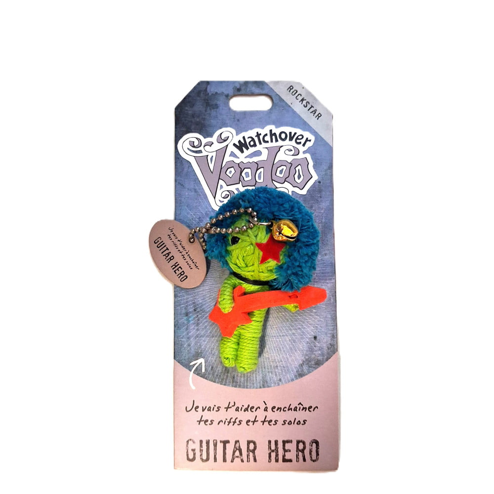 Poupée Voodoo Guitare Héroe – Fétiche humoristique à accrocher