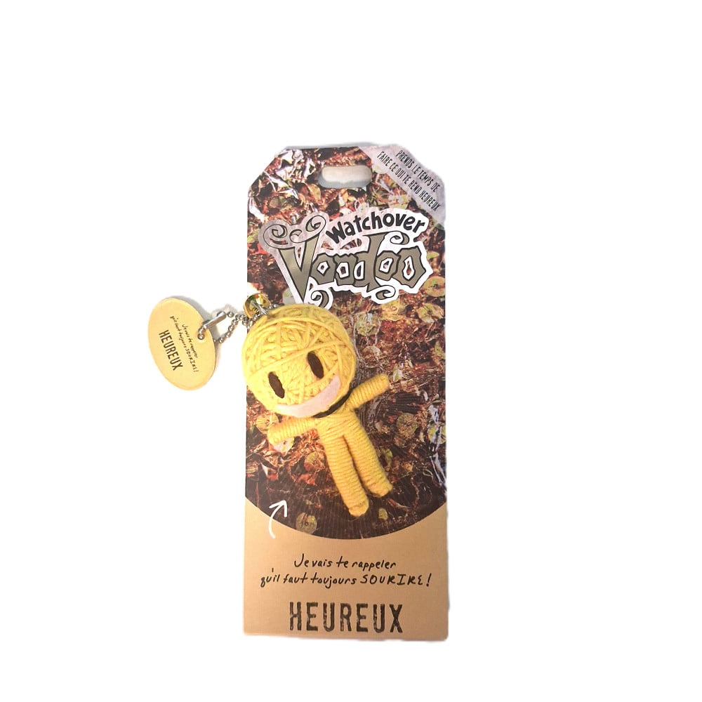 Poupée Voodoo Heureux – Fétiche humoristique à accrocher