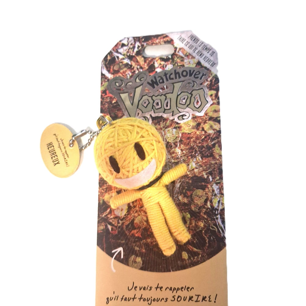 Poupée Voodoo Heureux – Fétiche humoristique à accrocher