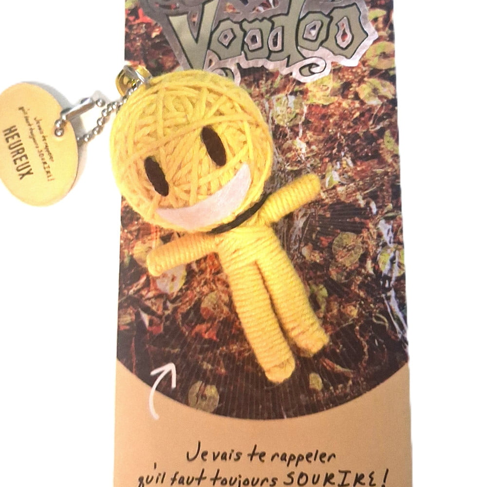 Poupée Voodoo Heureux – Fétiche humoristique à accrocher