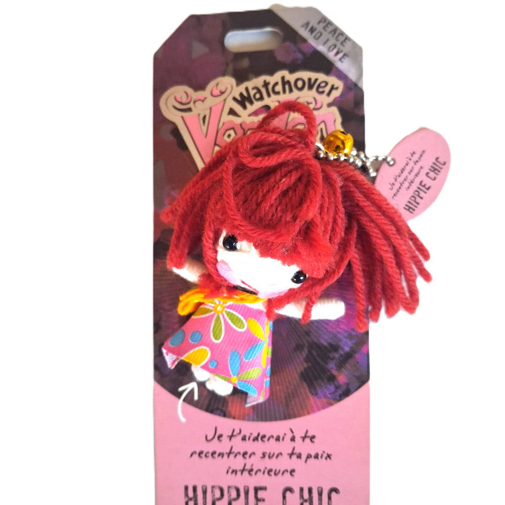 Poupée Voodoo Hippie Chic – Fétiche humoristique à accrocher