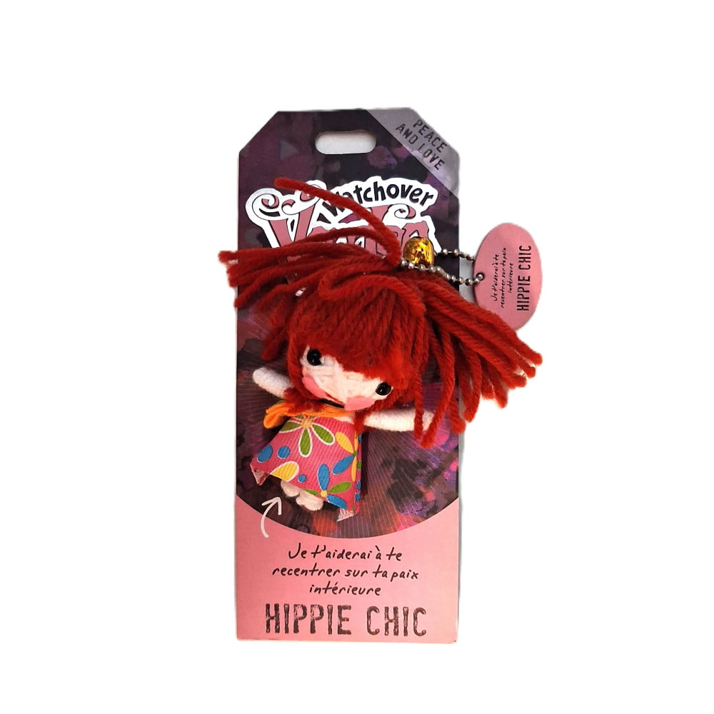 Poupée Voodoo Hippie Chic – Fétiche humoristique à accrocher