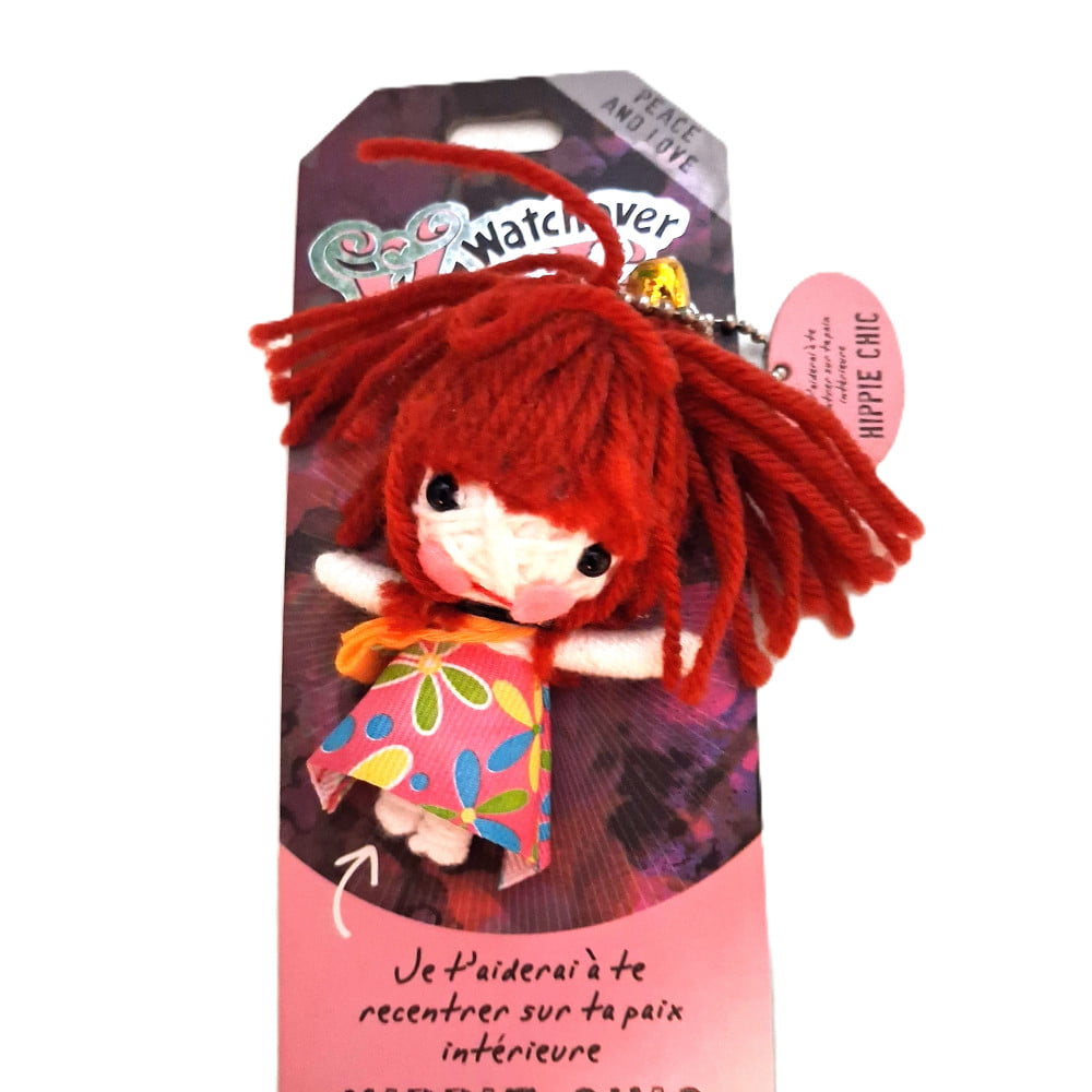 Poupée Voodoo Hippie Chic – Fétiche humoristique à accrocher