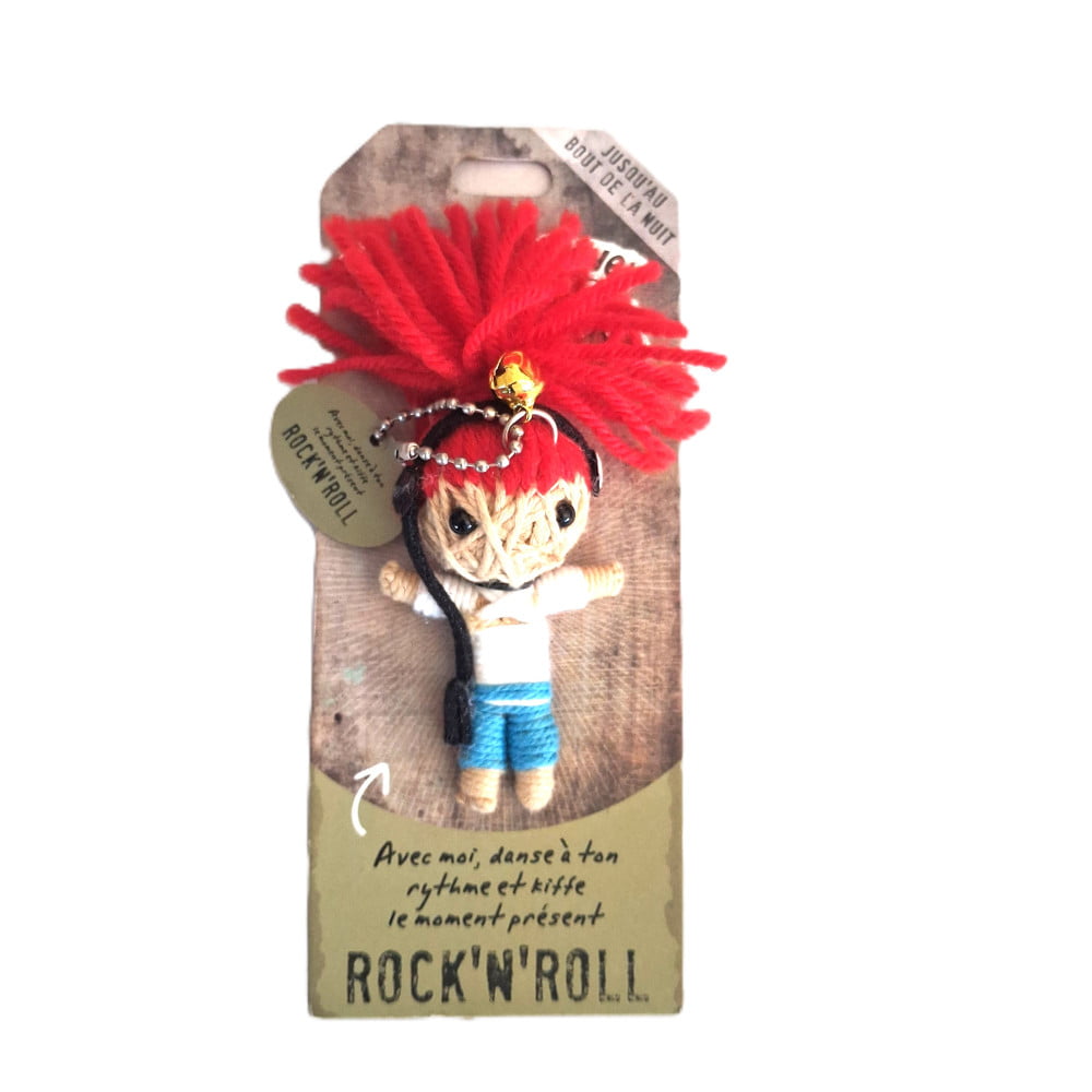 Poupée Voodoo Rock'n'roll – Fétiche humoristique à accrocher