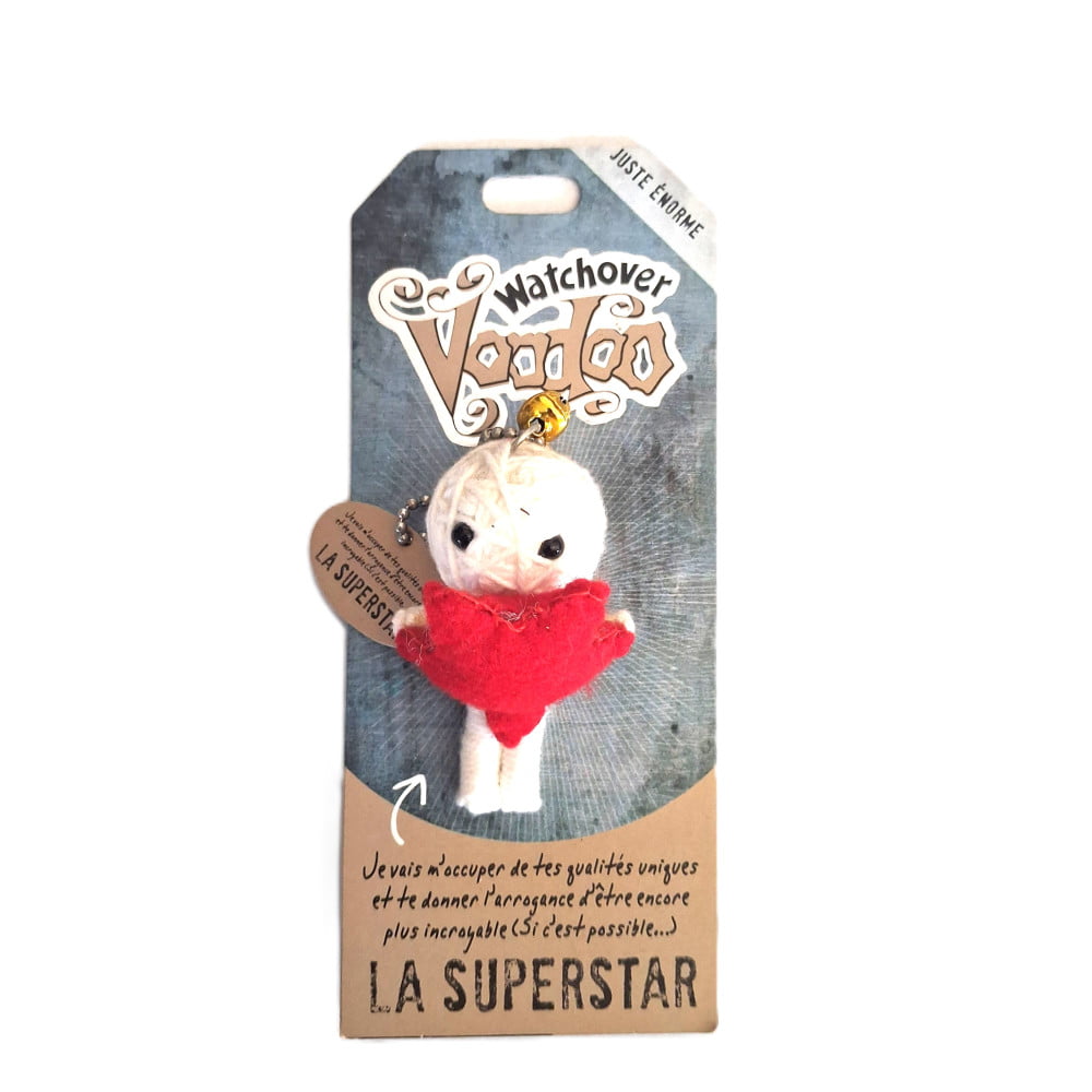 Poupée Voodoo Superstar – Fétiche humoristique à accrocher
