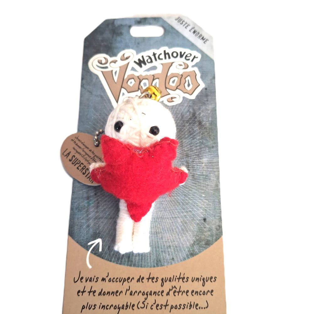 Poupée Voodoo Superstar – Fétiche humoristique à accrocher