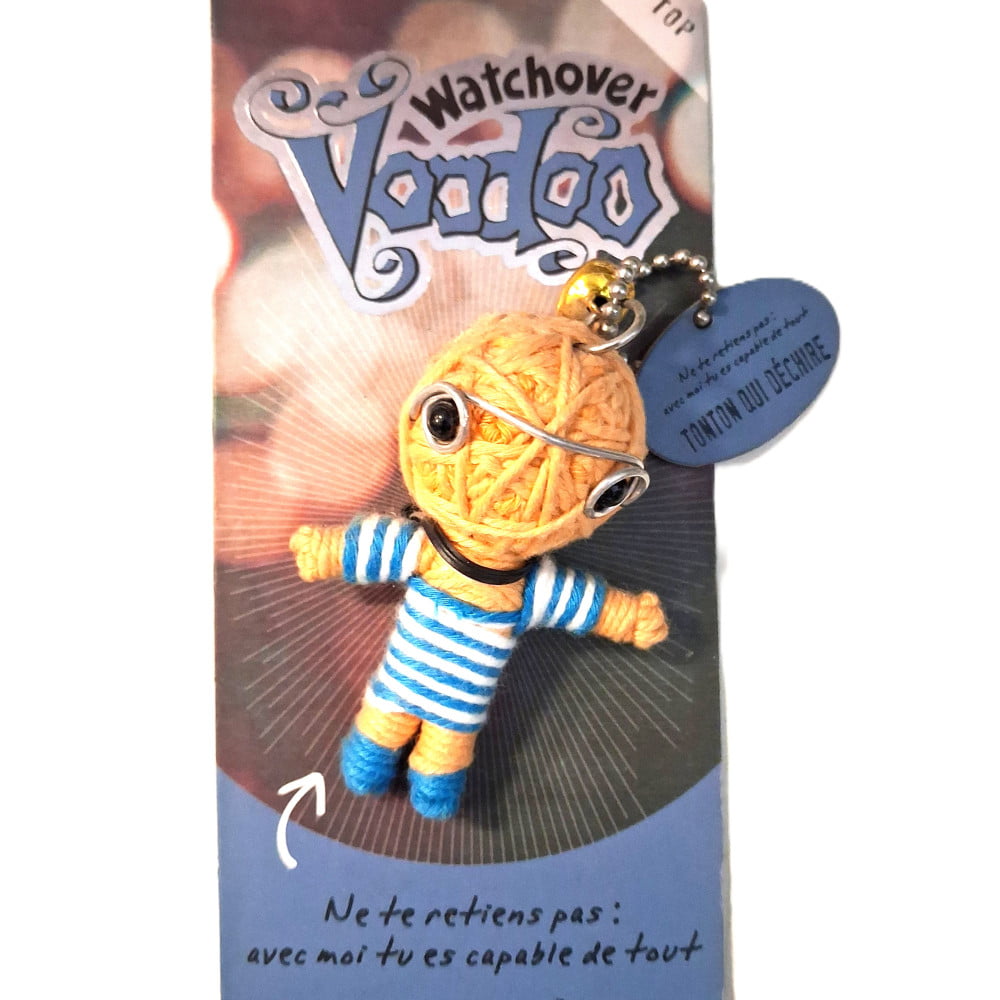 Poupée Voodoo Tonton qui déchire – Fétiche humoristique à accrocher