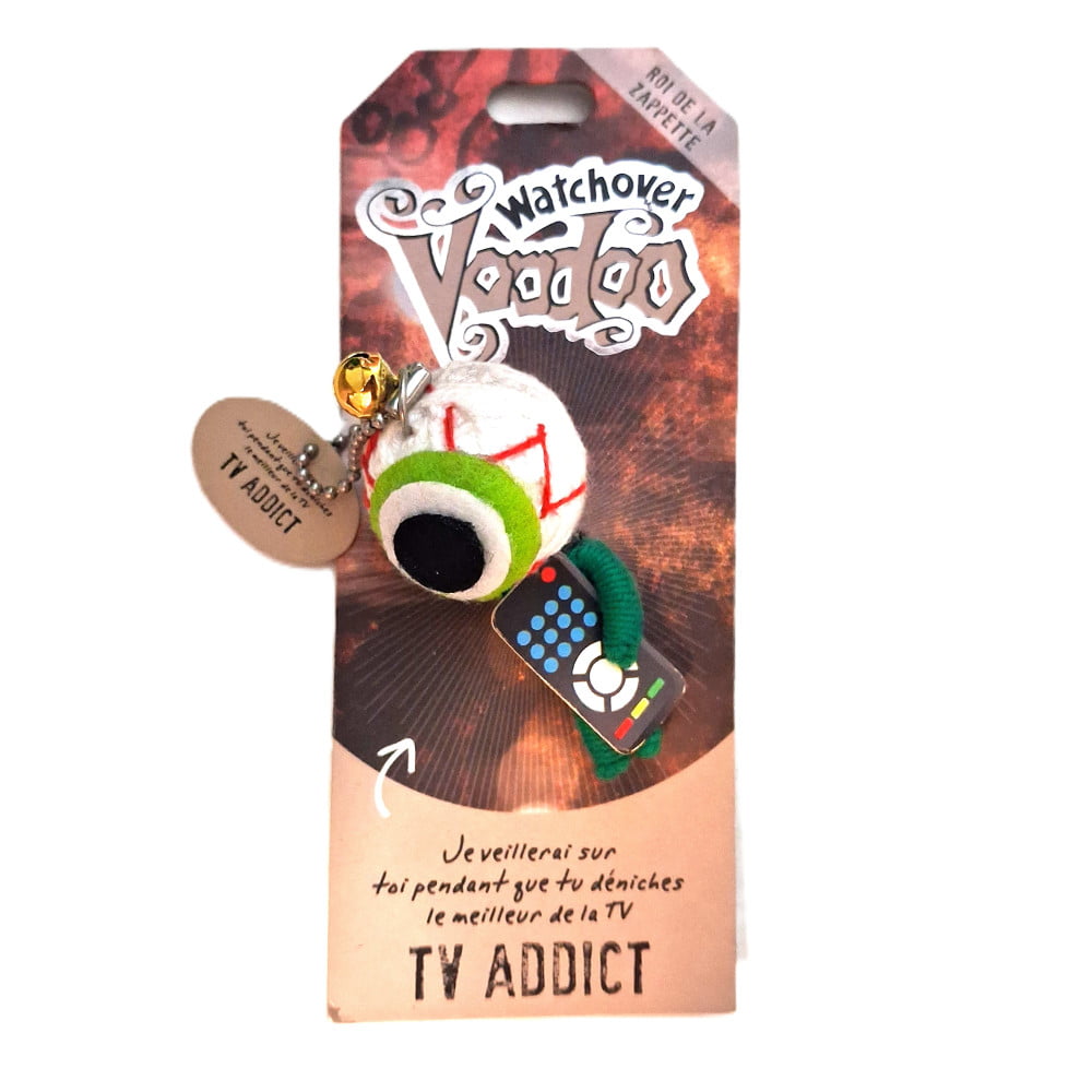 Poupée Voodoo TV Addict – Fétiche humoristique à accrocher