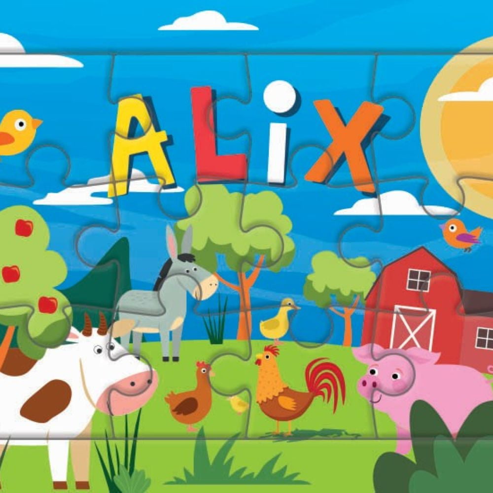 Puzzle 1er âge "Le Puzzle de ton Prénom" Alix