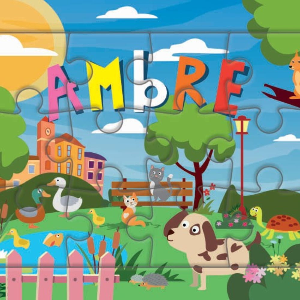 Puzzle 1er âge "Le Puzzle de ton Prénom" Ambre