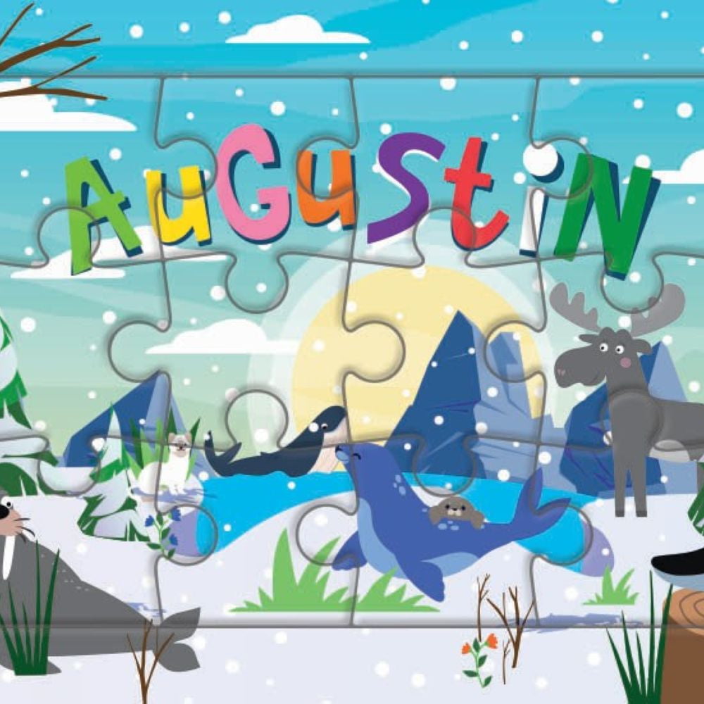 Puzzle 1er âge "Le Puzzle de ton Prénom" Augustin