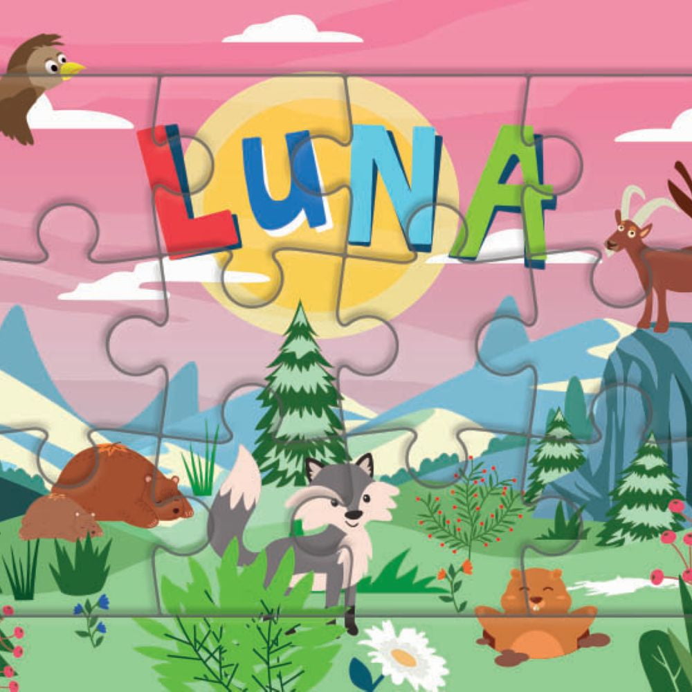 Puzzle 1er âge "Le Puzzle de ton Prénom" Luna